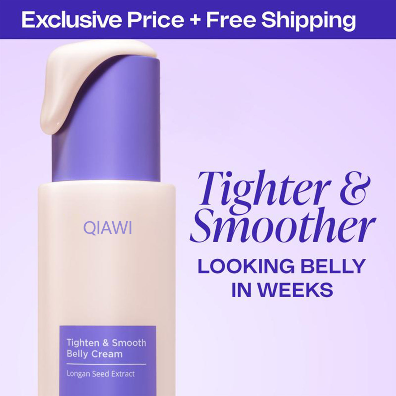 QIAWI™ Tighten & Smooth Belly Firming Cream – Firming & Skin Smoothing Treatment