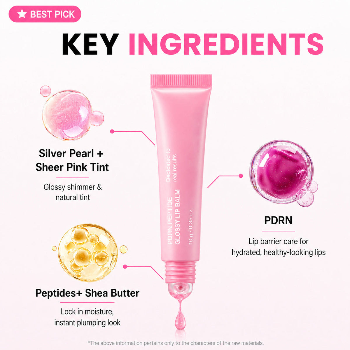 PDRN Peptide Lip Balm — Hydrating Care & Glossy Shine