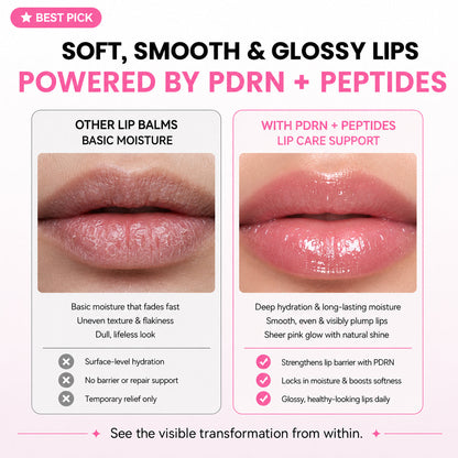 PDRN Peptide Lip Balm — Hydrating Care & Glossy Shine