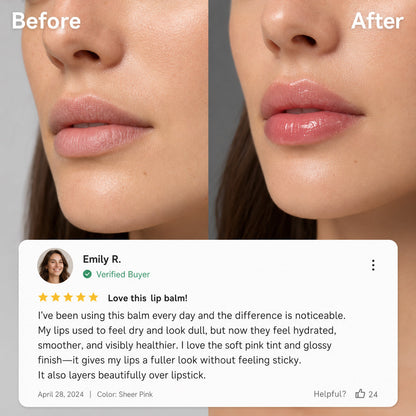 PDRN Peptide Lip Balm — Hydrating Care & Glossy Shine