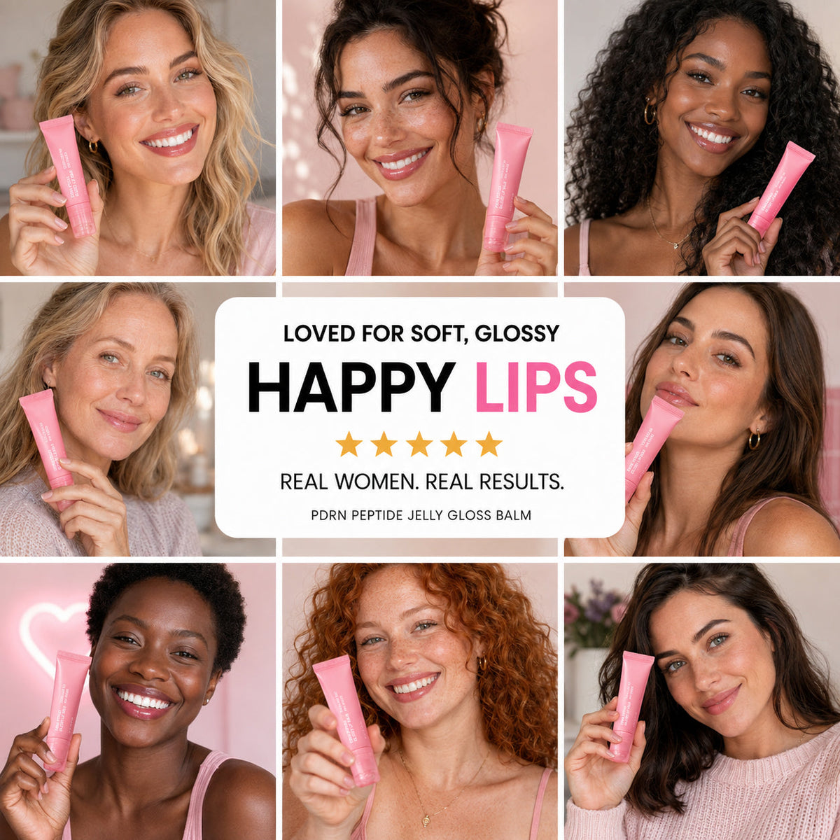PDRN Peptide Lip Balm — Hydrating Care & Glossy Shine
