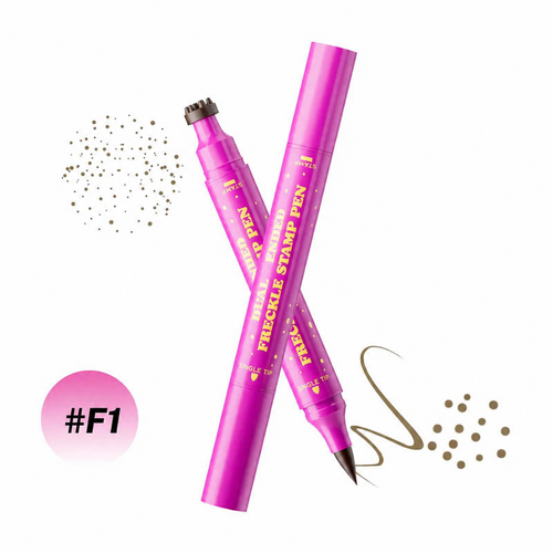 [Wuxpp Official] Waterproof Freckles Pen: Faux Freckle Stamp and Fine Tip Eyeliner for Realistic, Long-Lasting Freckles and Effortless Makeup, Perfect for Daily Wear and Cosplay