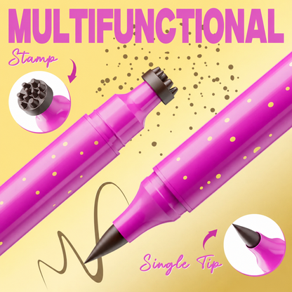 [Wuxpp Official] Waterproof Freckles Pen: Faux Freckle Stamp and Fine Tip Eyeliner for Realistic, Long-Lasting Freckles and Effortless Makeup, Perfect for Daily Wear and Cosplay