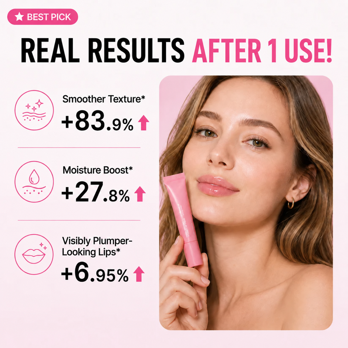 PDRN Peptide Lip Balm — Hydrating Care & Glossy Shine