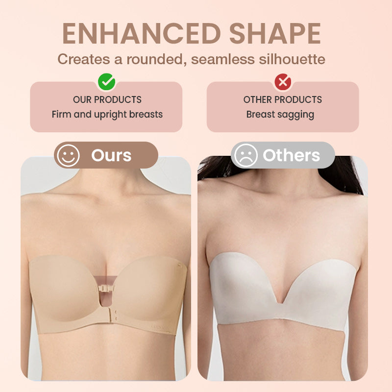 Women’s Strapless Front-Closure Push-Up Bra